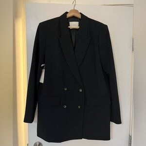 Wilfred new cherrelle double breasted black blazer